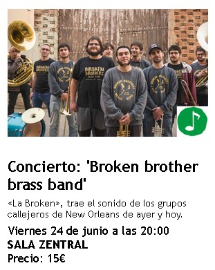 Concierto: ‘Broken brother brass band’
