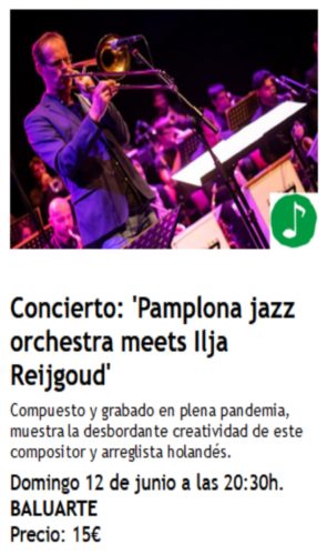Pamplona jazz orchestra meets Ilja Reijgoud
