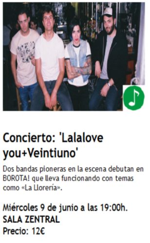 Concierto: «Lalalove you + Veintiuno»