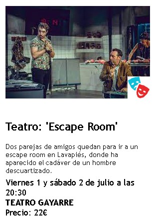 Teatro: ‘Escape Room’