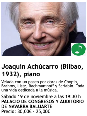 Joaquín Achúcarro, piano