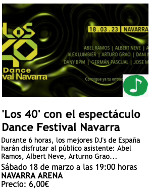 Los 40 Dance Festival Navarra