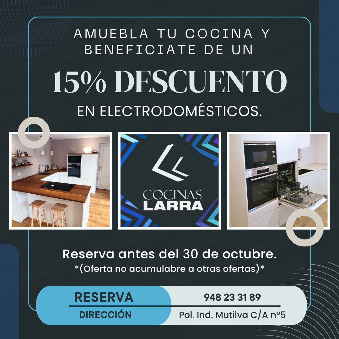 Amuebla tu cocina con Cocinas Larra.