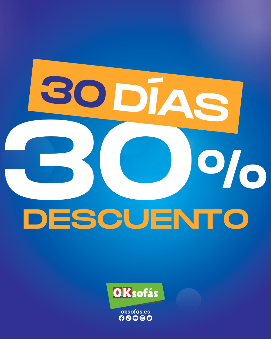 30% de descuento en Ok Sofás