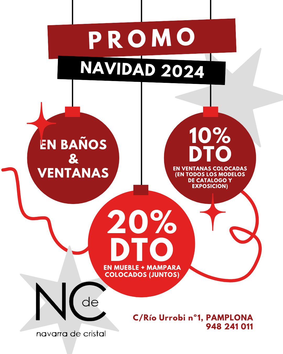 Promoción Navidad 2024 en Navarra de Cristal